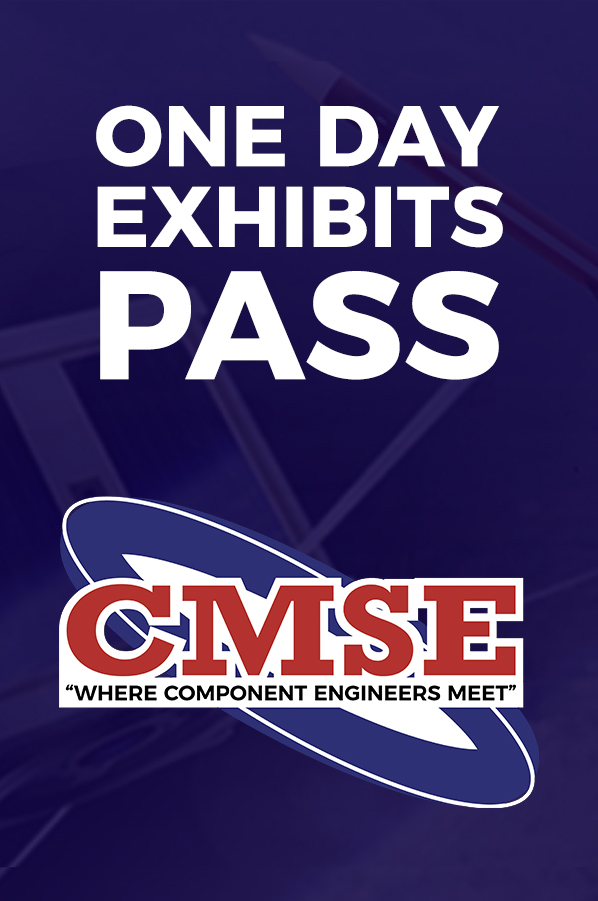 CMSE Conference one day exhibits pass registration banner