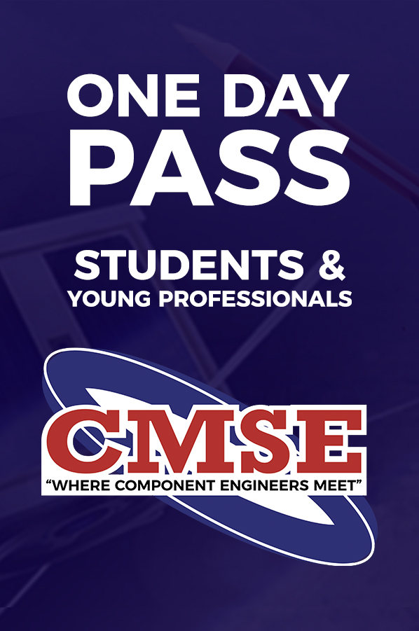 CMSE Conference one day exhibits pass registration banner