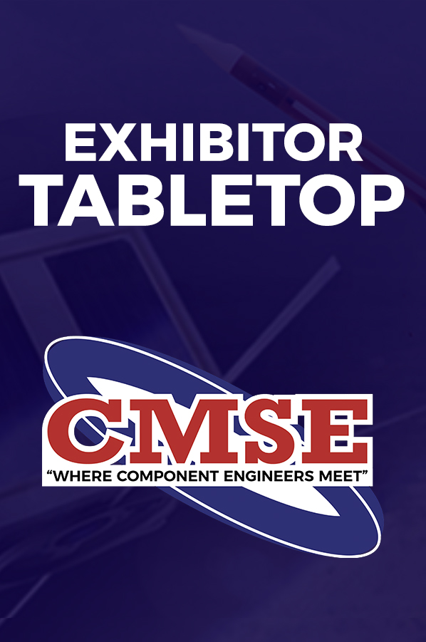 CMSE Conference exhibitor tabletop registration banner
