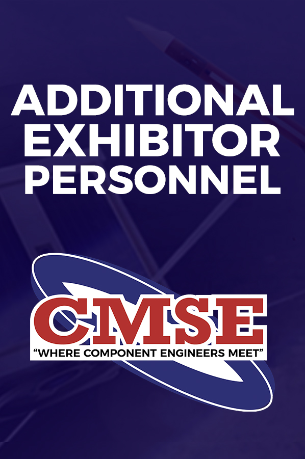 CMSE Conference one day exhibits pass registration banner